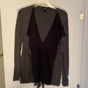 Sweater: black and gray